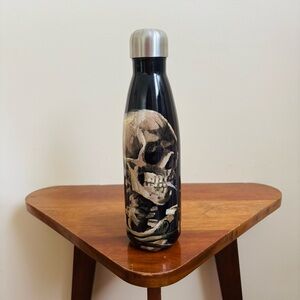 Van Gogh Smoking Skeleton Water Bottle